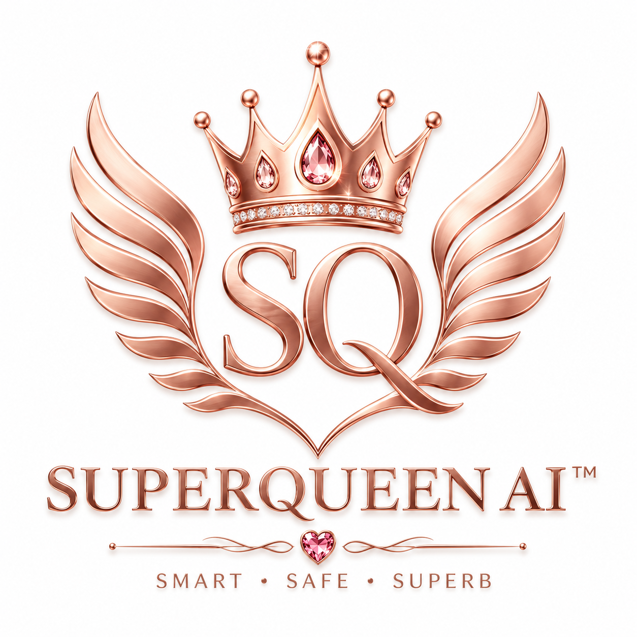 SuperQueen AI Media crowned mark
